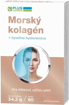 PLUS LÉKÁRNA Mořský kolagen + kyselina hayluronová cps 1x60 ks
