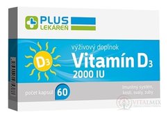 PLUS LÉKÁRNA Vitamin D3 2000 IU cps 1x60 ks