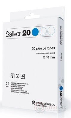 Saliver - 20 náplast na odstr. bradavic s kys. salicylovou Ø 10 mm, 1x20 ks