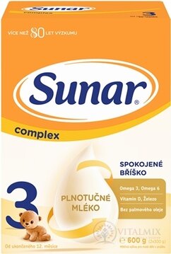 Sunar Complex 3 mléčná výživa (od ukonč. 12. měsíce) (inov.2020) 1x600 g