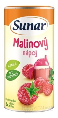 Sunar Rozpustný nápoj Malinový v prášku (od ukonč. 6. měsíce)(inov.2023) 1x200 g