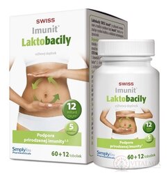 SWISS Imunit LAKTOBACILY cps 60 + 12 zdarma (72 ks)