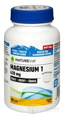 SWISS NATUREVIA MAGNESIUM 1 - 420 mg tbl 1x90 ks