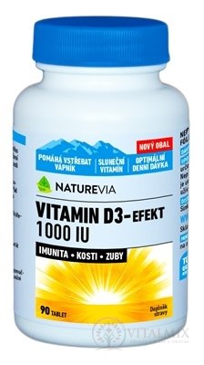 SWISS NATUREVIA VITAMIN D3-EFEKT 1000 IU tbl 1x90 ks