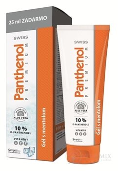 SWISS Panthenol PREMIUM Gel s mentolem 100 + 25 ml zdarma (125 ml)