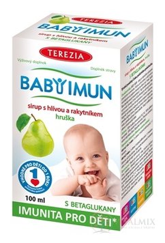 TEREZIA BABY IMUN sirup s hlívou a rakytníkem příchuť hruška 1x100 ml