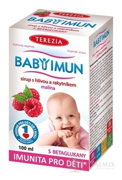 TEREZIA BABY IMUN sirup s hlívou a rakytníkem příchuť malina 1x100 ml