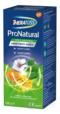 THERATUSS ProNatural sirup na suchý a vlhký kašel, s odměrkou 1x128 g