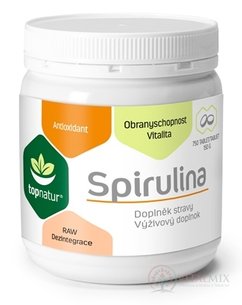 topnatur SPIRULINA tbl (hmotnost obsahu 150 g) (inů. 2017) 1x750 ks