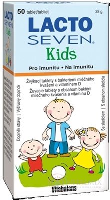 Vitabalans LACTOSEVEN Kids žvýkací tablety 1x50 ks