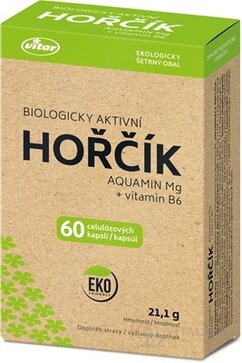 VITAR HOŘČÍK Aquamin Mg + vitamín B6 cps 1x60 ks