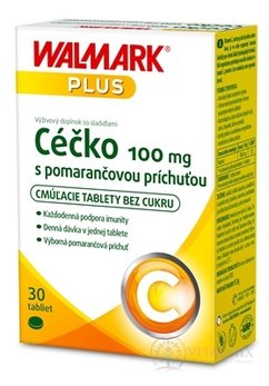 WALMARK Céčko 100 mg tbl s pomerančovou příchutí 1x30 ks