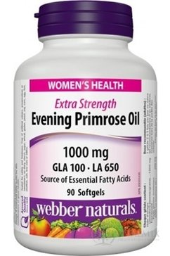 Webber pupalky dvouleté 1000 mg (Naturals Evening Primrose Oil) cps 1x90 ks