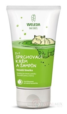 WELEDA 2v1 Sprchový krém a šampon Veselá limetka 1x150 ml