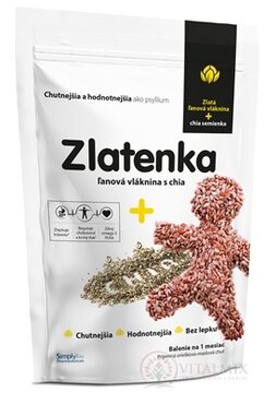 Zlatěnkou Lněná vláknina a chia (270 g lněná vláknina + 30 g chia) 1x300 g